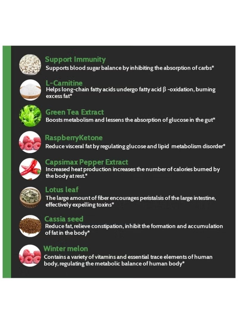 Wins Town Slim Plus Dietary Supplement Tablets | Botanical Extract Blend | Healthy Detox Support | 60 Tablets - Image 3